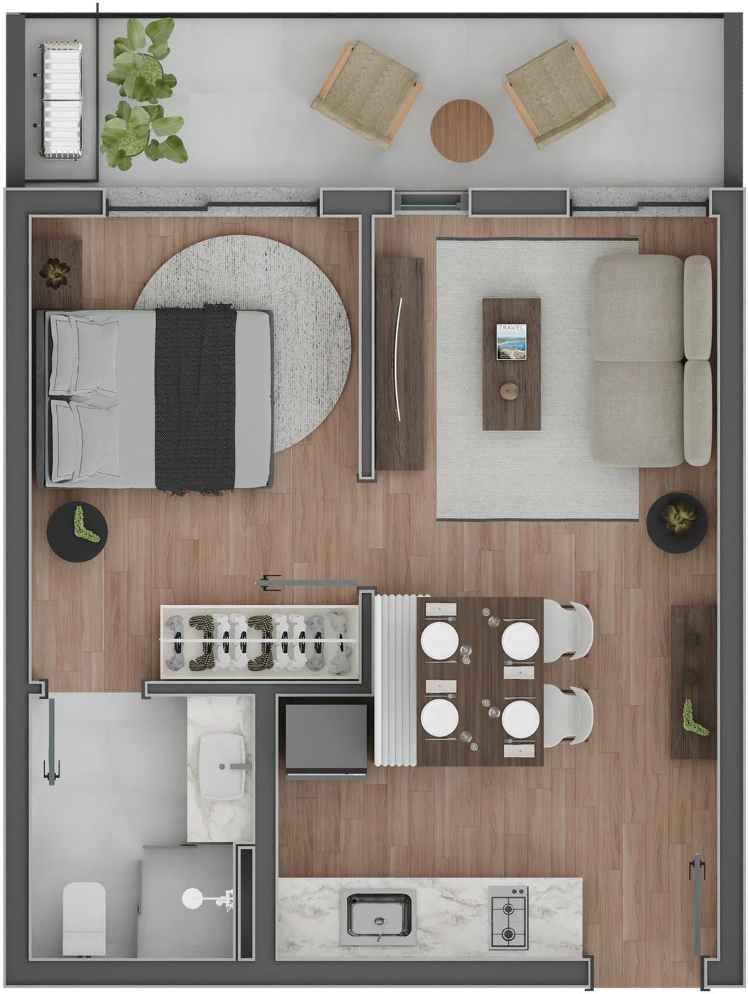 Planta · 1 suíte